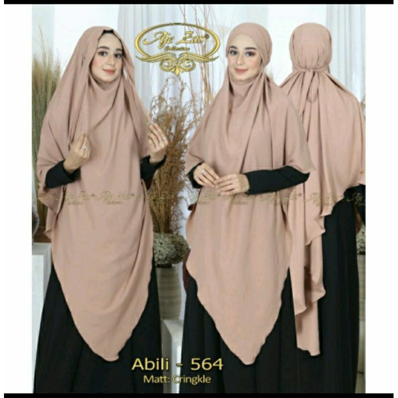 hijab cringkel/hijab niqob/hijab instan/khimar cringkel abili/hijab syari /Aje zas