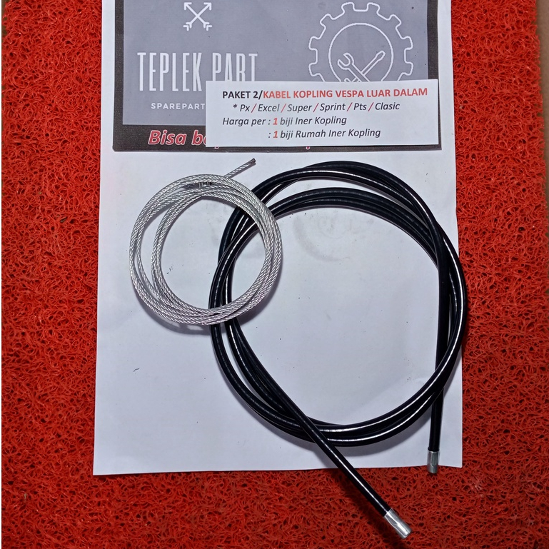 PAKET 2/Kabel Kopling Luar Dalam Vespa Sprint/Kabel Kopling/Vespa Sprint Super Pts Px Excel Kongo