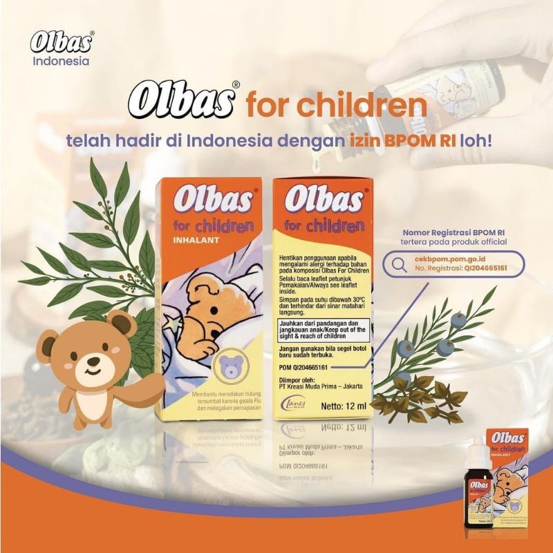 Olbas Inhalant Decongestant Oil 12 ml Minyak Esensial Pelega Pernafasan Anak