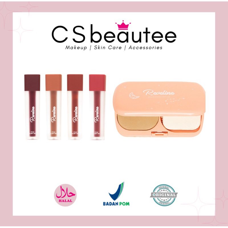 Reveline Plump Tint & Reveline Brightening Two Way Cake