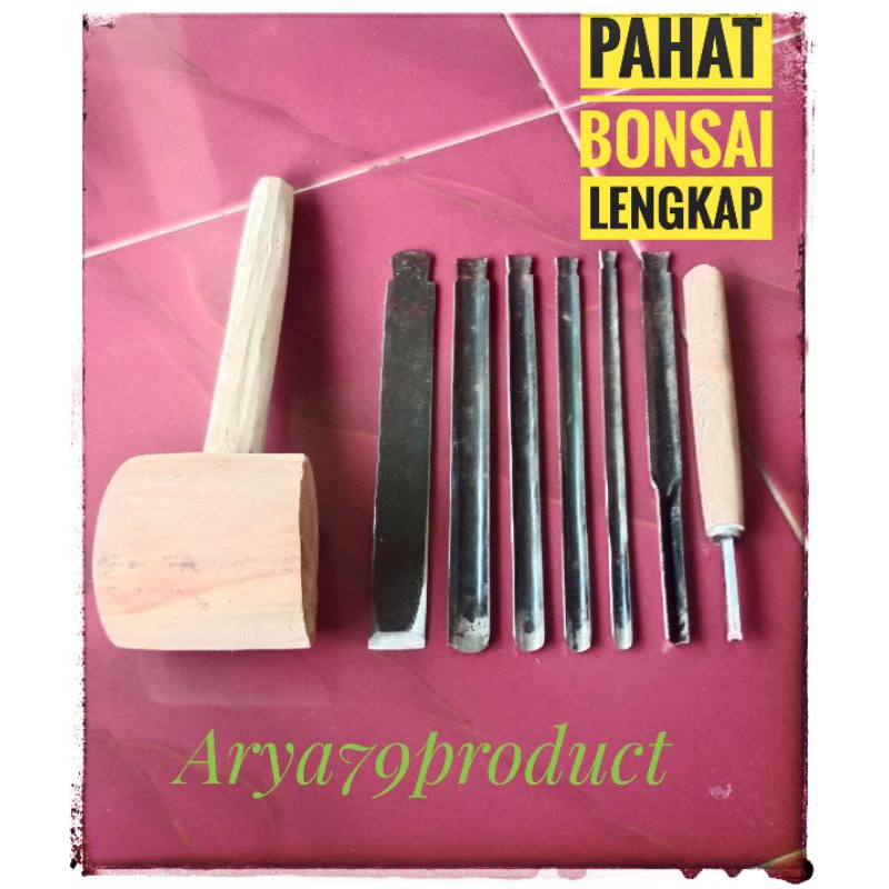 Pahat bonsai pahat ukir isi 7 pcs
