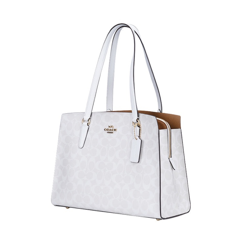 Coach Tatum Caryall  White Signature (C4075)