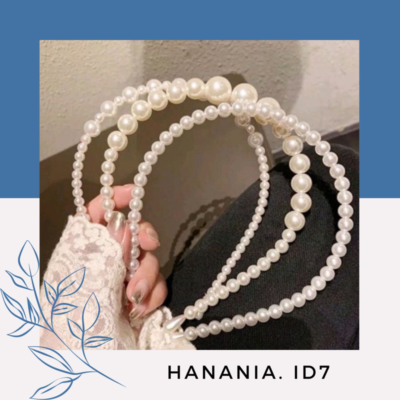 Bando Aksen Mutiara Gaya Korea Untuk Aksesoris Rambut Wanita Headband Wanita Bando Pearl