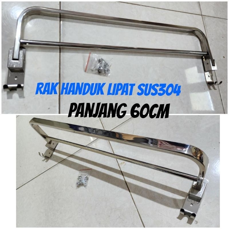 RAK HANDUK LIPAT STAINLESS SUS304 ANTI KARAT