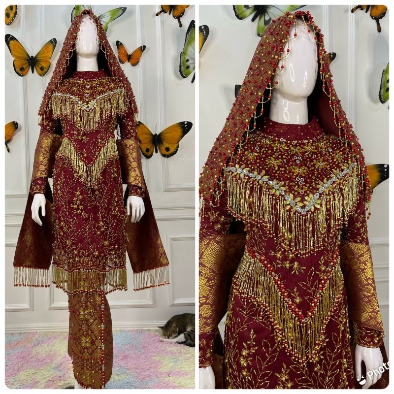 TERLARIS KEBAYA KOTO GADANG MEWAH PREMIUM BEREKOR MODERN//KOTO GADANG ADAT MINANG//MELAYU MODREN