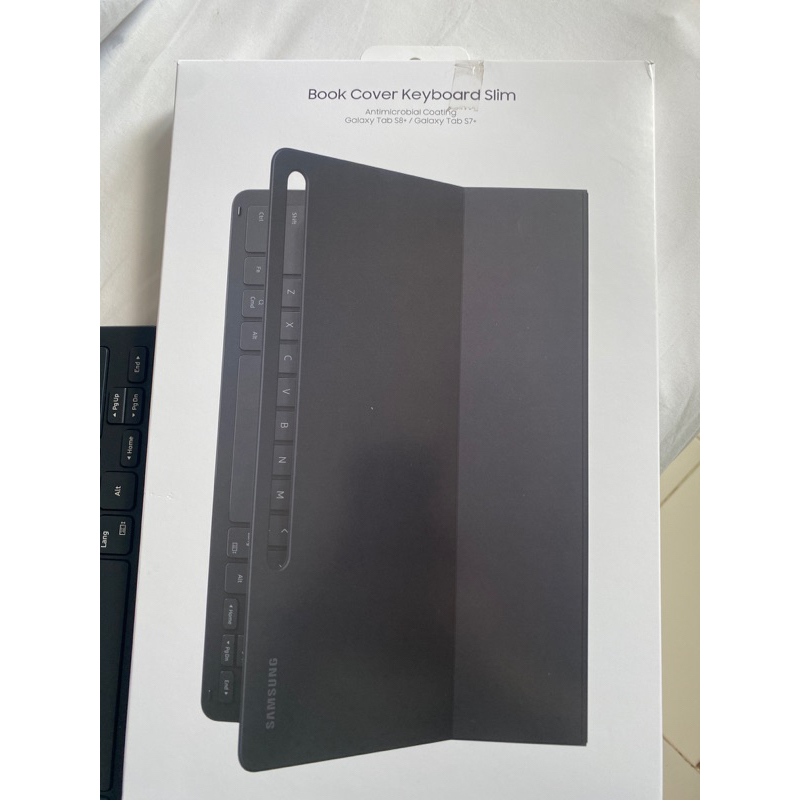 book cover keyboard slim galaxy tab s8+/s7+