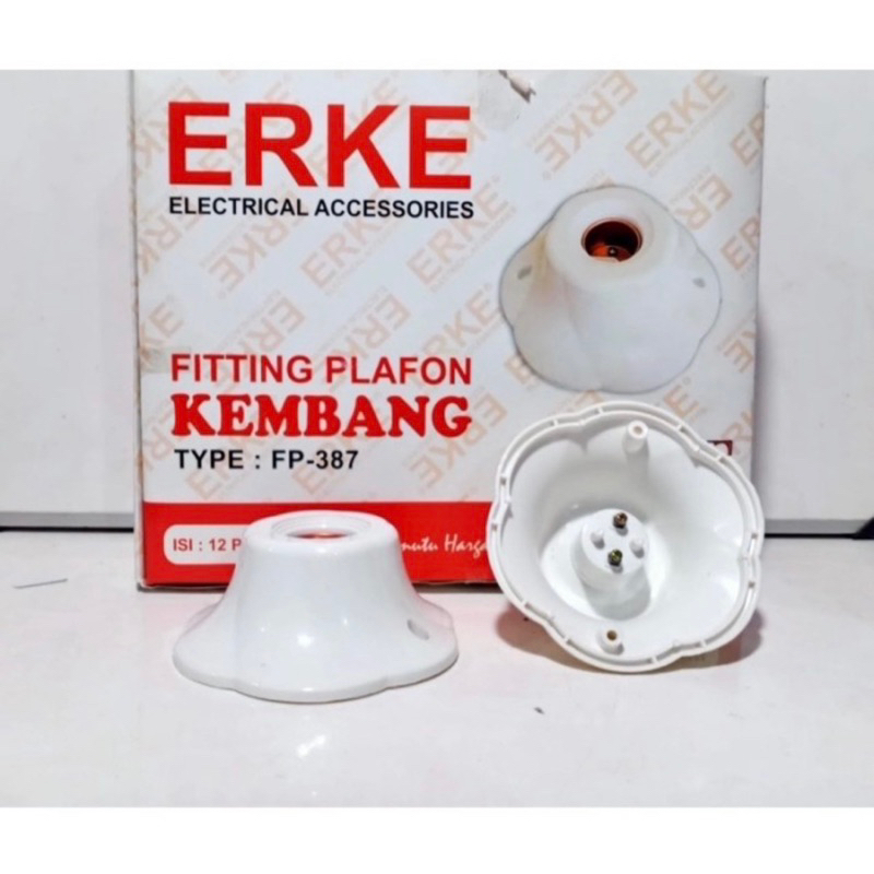 FITTING PLAVON Kembang  ERKE FP 388 FITTING PLAFON ERKE UNIK