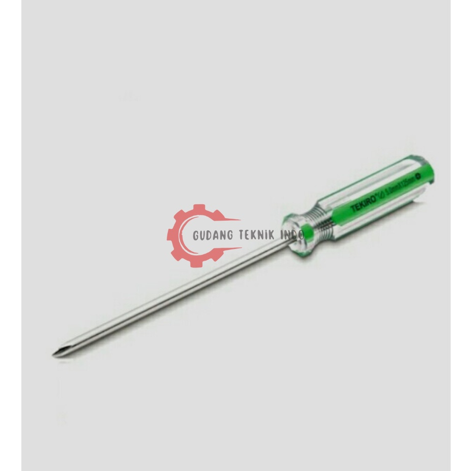 Obeng Gagang Kristal + PH2 (∅ 6) X 200 MM TEKIRO / Obeng Kristal Plus