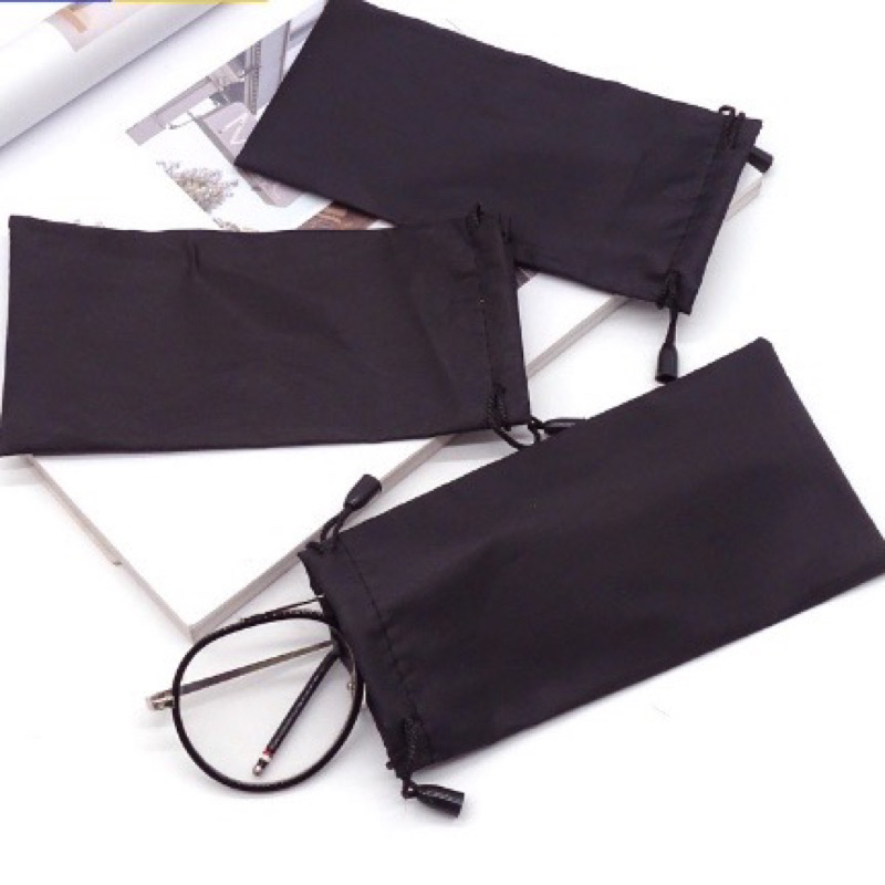 Sarung Kacamata / Pouch Kacamata / Sunglasses Bag / Tempat Kacamata Kain Serut / Sarung Kantong / Kantong Kacamata