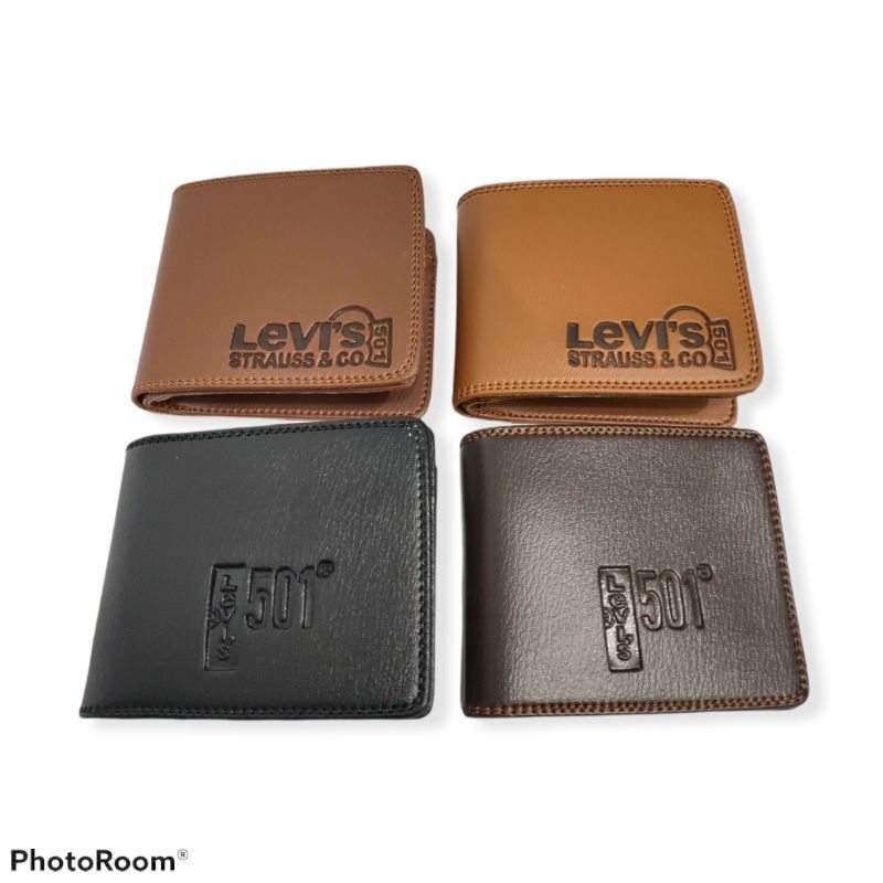 Dompet kulit levis pria murah keren slot kartu banyak