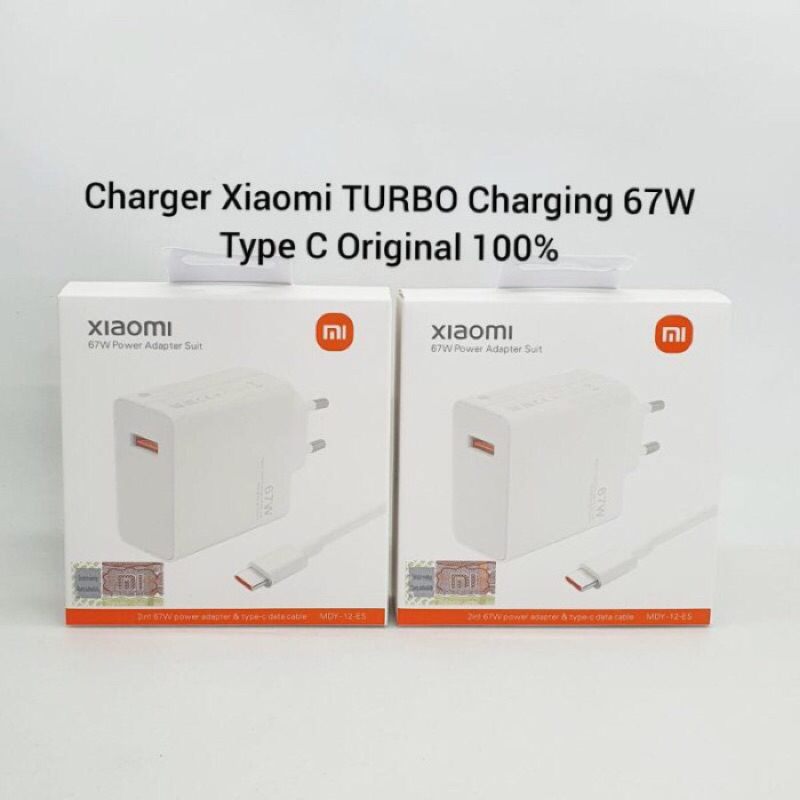 Charger Turbo Xiaomi 67 Watt Type C Fast Charging Xiomi Pocophone