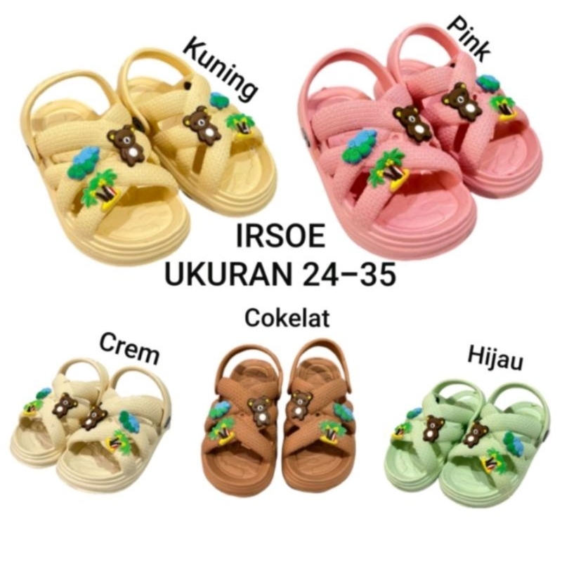 Sandal Slop Tali Anak Perempuan Irsoe 300 Size 24-35