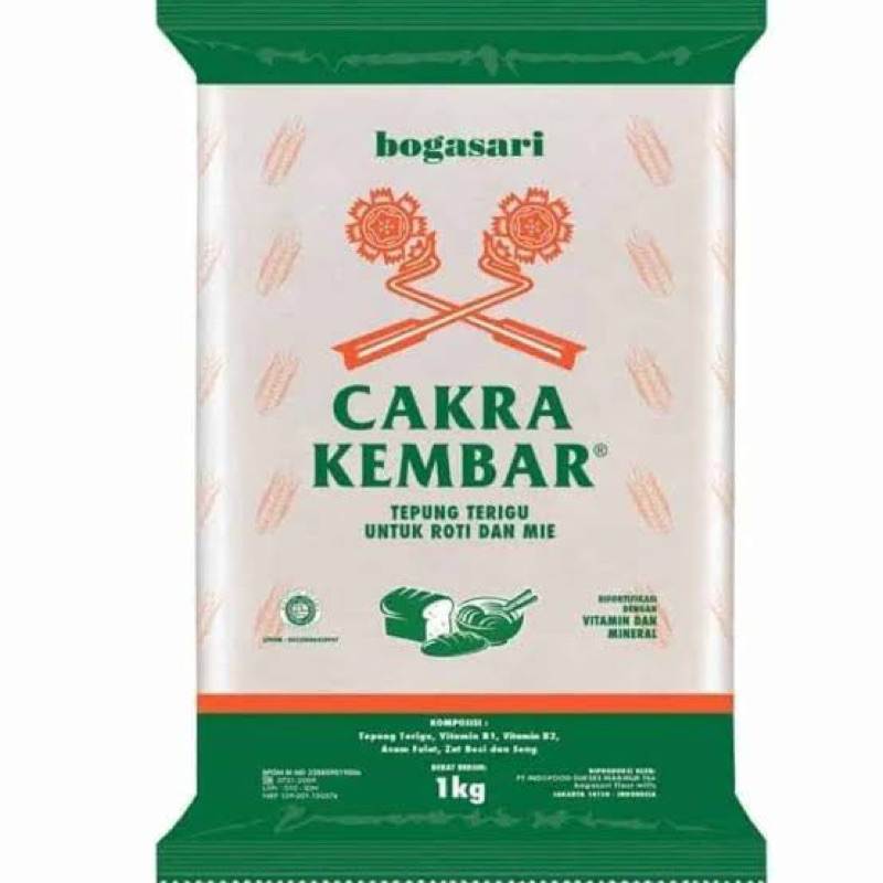 

Tepung Cakra Kembar Ekonomis 1kg