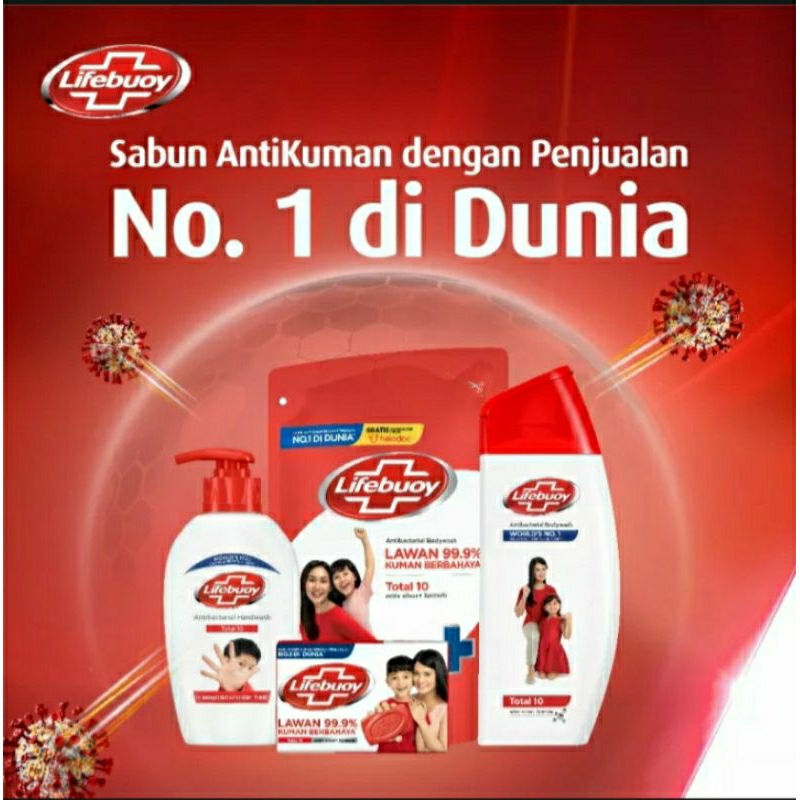 Lifebouy Sabun Mandi Cair Body Wash Merah 400ml