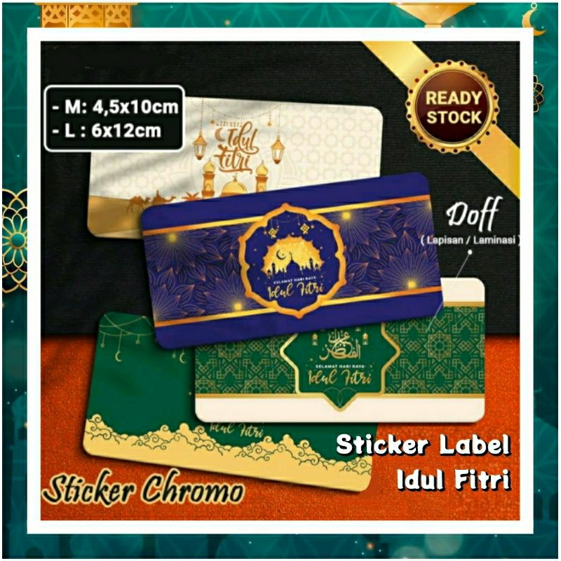 

Sticker Label Idul Fitri Stiker Toples Lebaran Lable Eid Mubarak