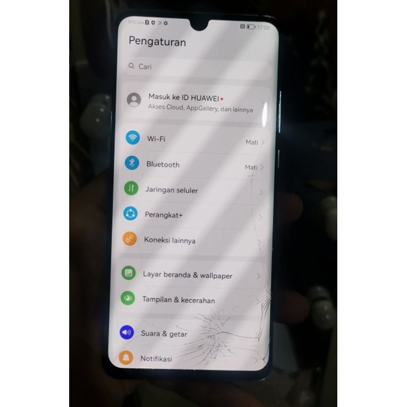 LCD p30 pro retak glass ori amoled