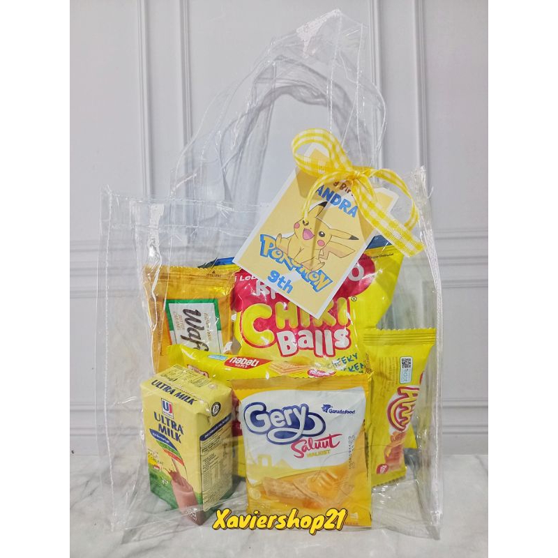 

Paket Snack Tema Kuning Tas Mika (FREE CARD)