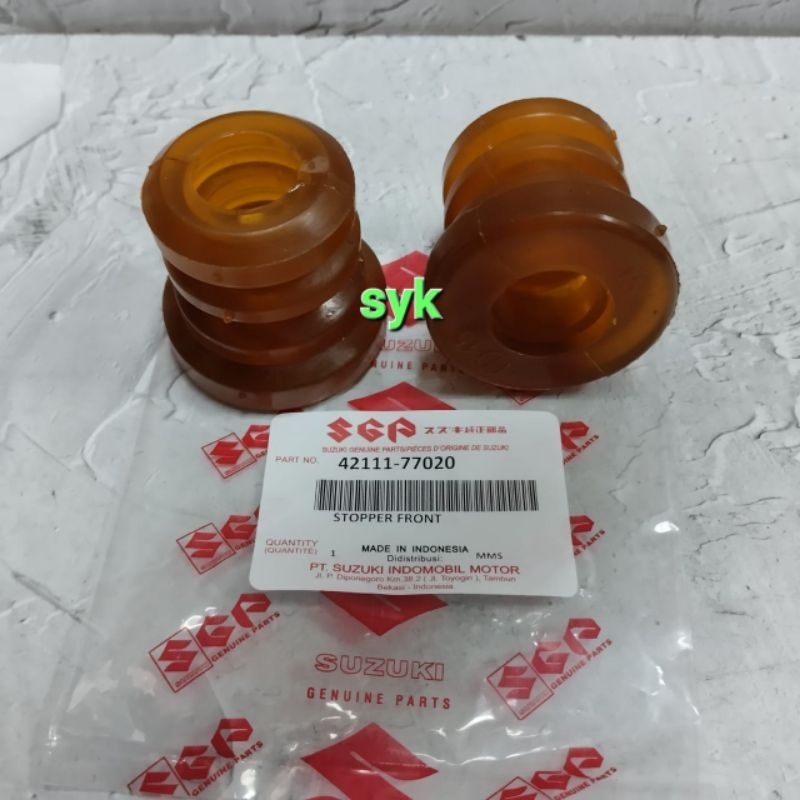 KARET STOPPER DEPAN CARRY BAHAN SILICON WARNA ORANGE 42111-77020