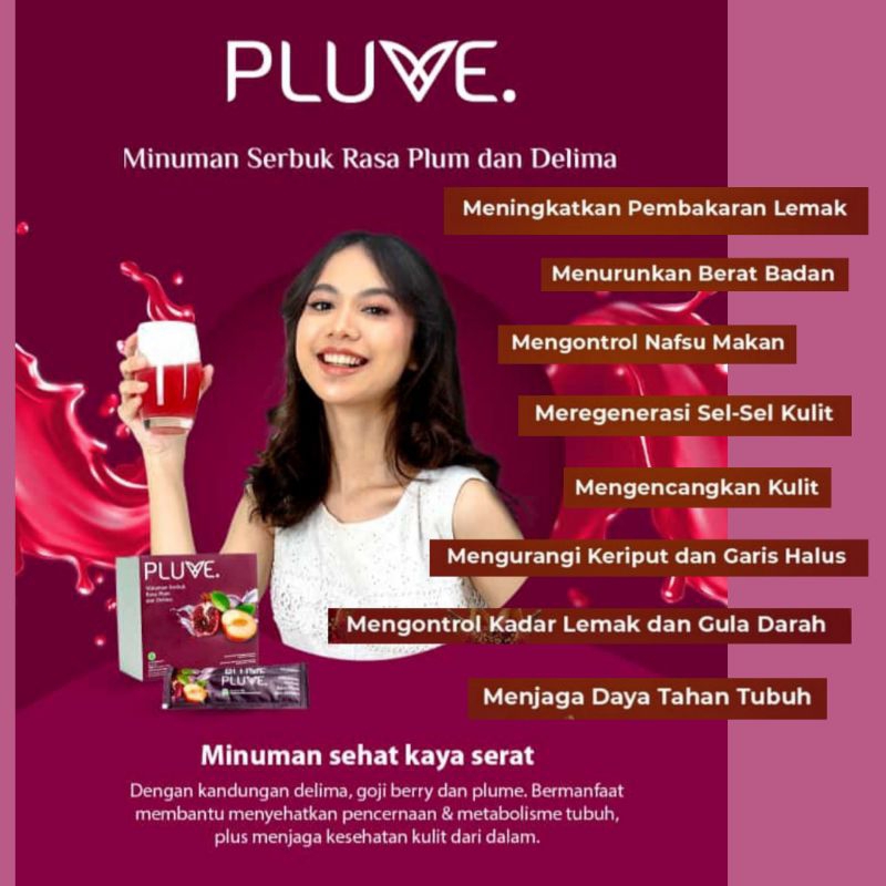 DIET SEHAT CANTIK PLUME HIGH-FIBER Drink + COLLAGEN Original DETOX PELANGSING ALAMI