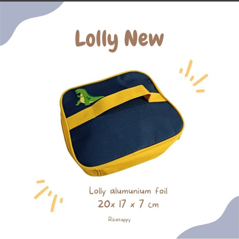 Tas alfol/Tas bekal makan alumunium foil anak/lucnh bags/Lolly foil/tas bekal/tas morlife/tas custum nama