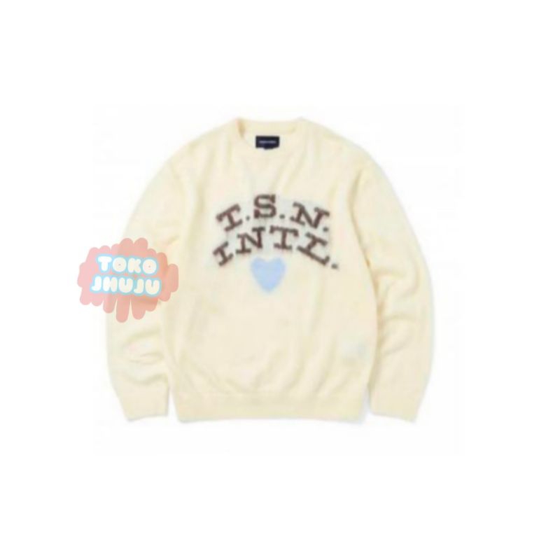 Sweater Chanyeol ISNINTL love Biru