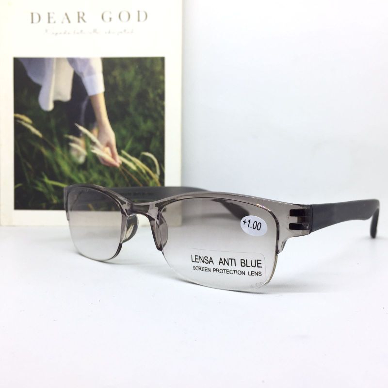 AA634 Kacamata Baca Double Antiradiasi +1.00 sd +3.00 Bisa Untuk Jalan Dan Baca Lensa Warna