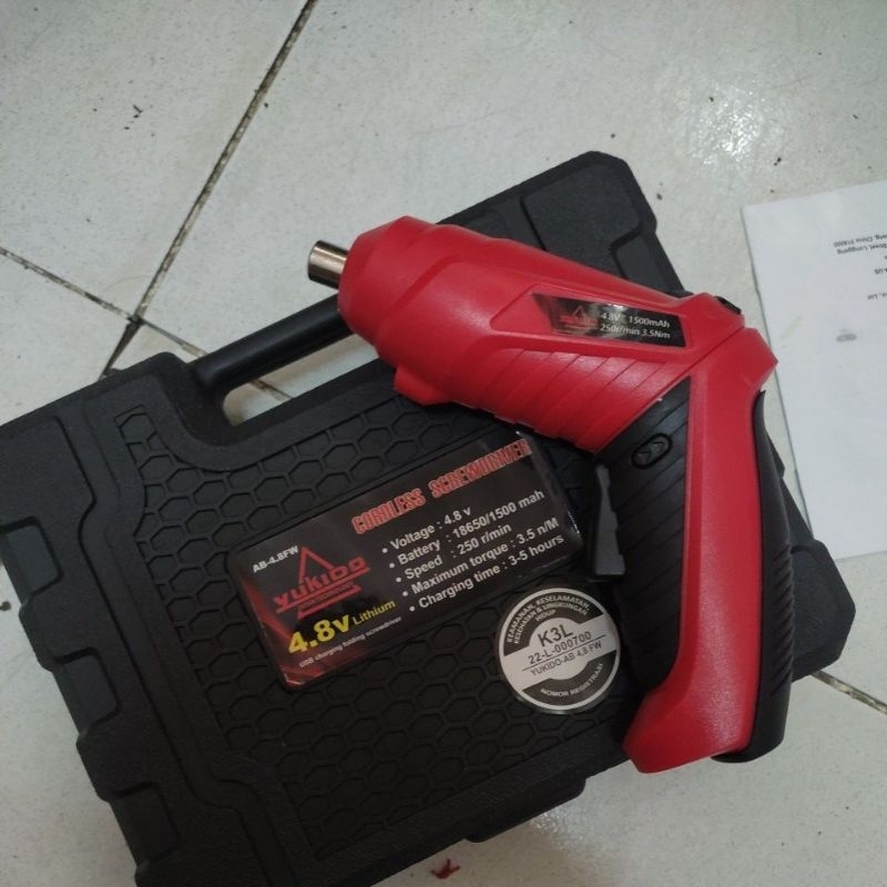 Bor Baterai Charger Japan Technology 2 Baterai Cordless Drill 12V Free Acc Mata Obeng