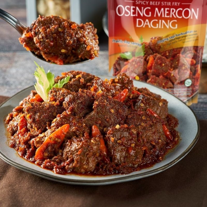 

Oseng mercon merah putih lauk siap saji 150gr praktis