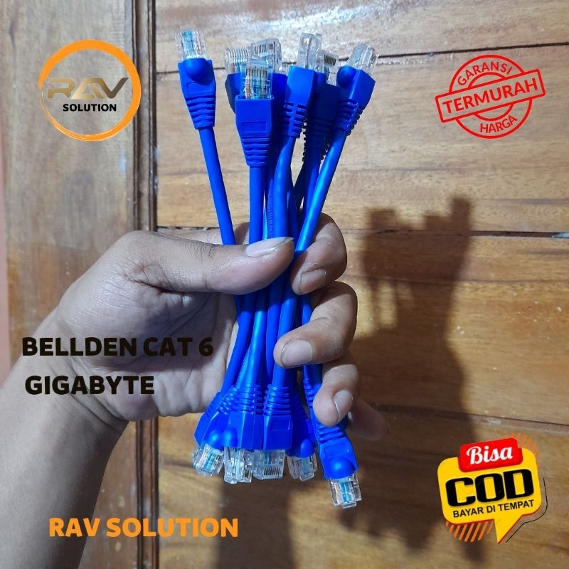 KABEL LAN SERVER BELDEN CAT 6 BIRU GIGABYTE HANDMADE