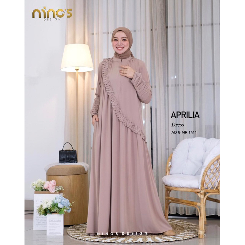 gamis terbaru dari Ninos design original ninos design APRILIA DRESS 1411
