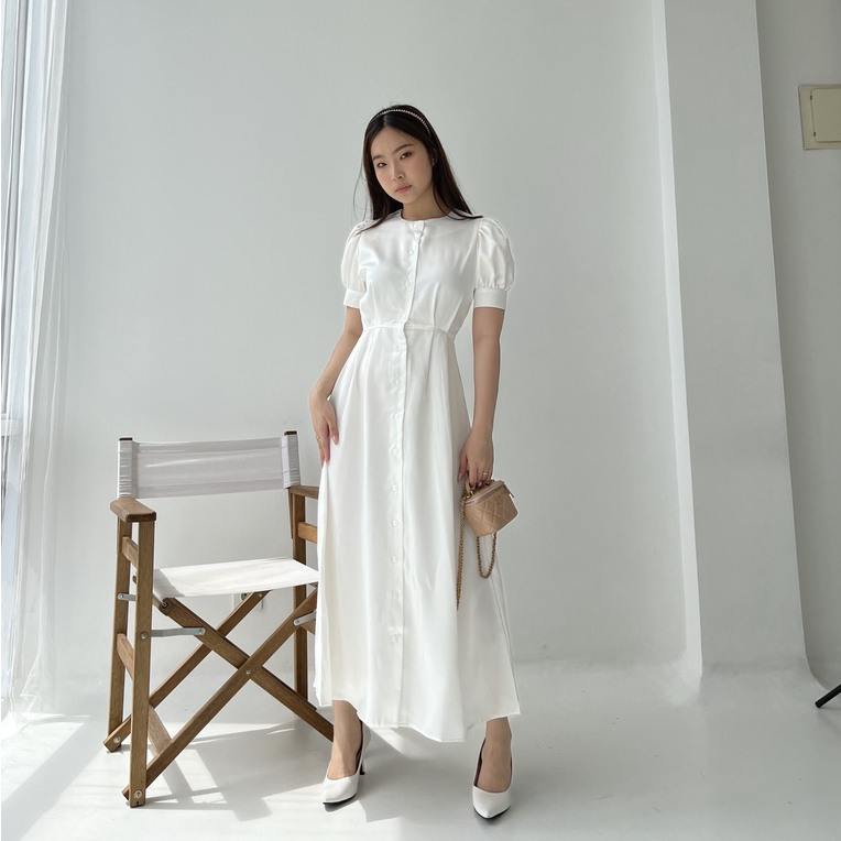 Madison Satin Dress / Dress Pesta / Casual Korean Dress