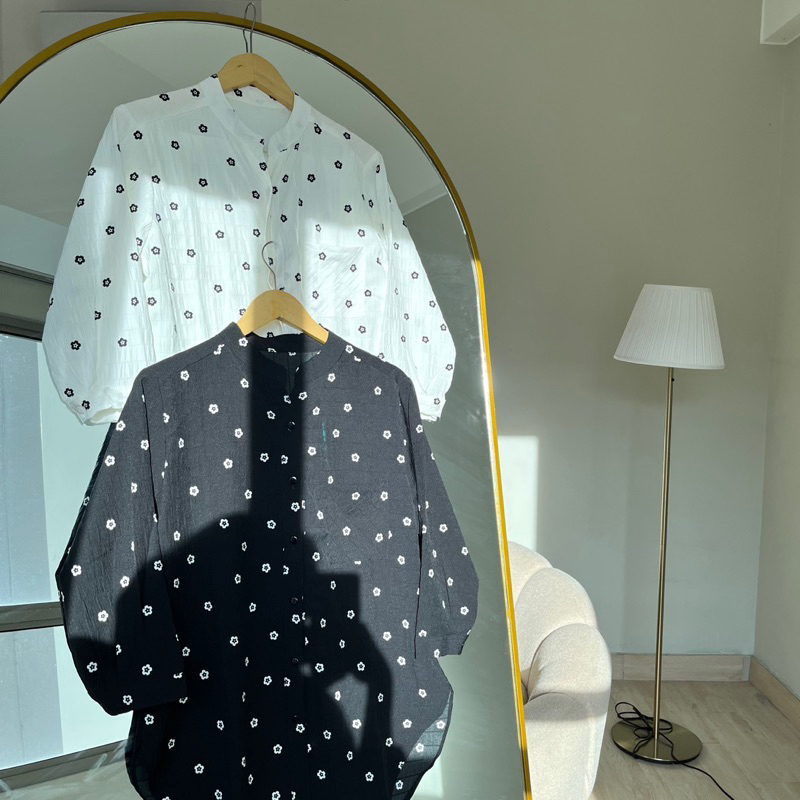 Kaleena Blouse - Blouse Crinkle - Blouse Motif - Blouse Korea - Blouse Wanita ~by Fivefourite.wear