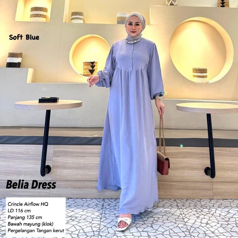 Dress AirFlow Lengan Balon - Belia Dress //JF822