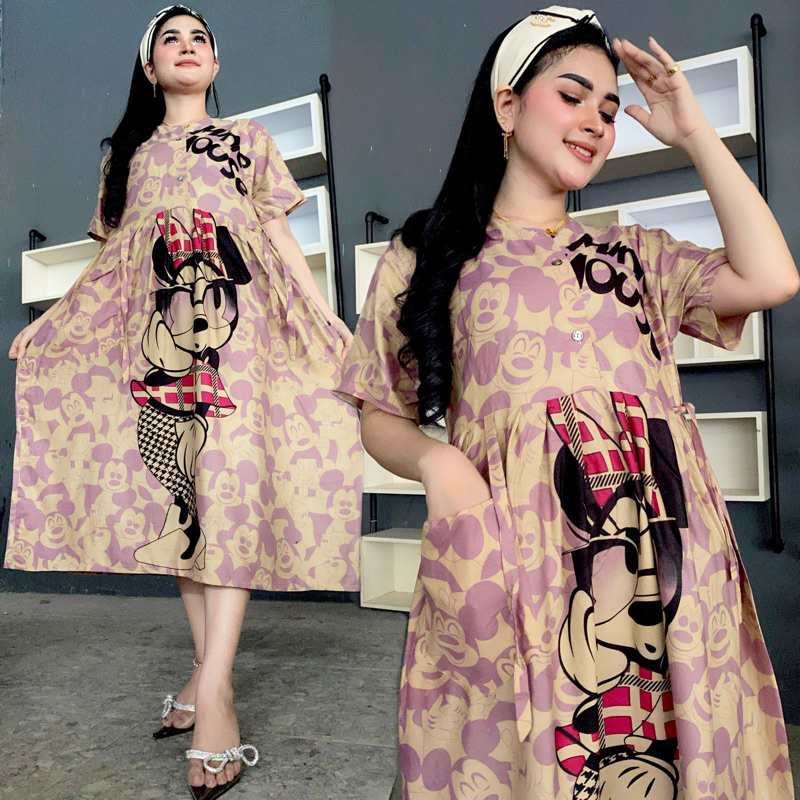 CASUAL HOME DRESS CENTINI CIBI DASTER BUSUI BUMIL WANITA