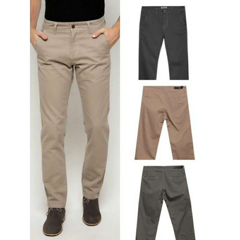 CELANA LOIS ORIGINAL PRIA CHINOS CHINO CSL6002B BEIGE CSL6002D DARK BROWN CSL6002K KHAKI CSL6002O OL