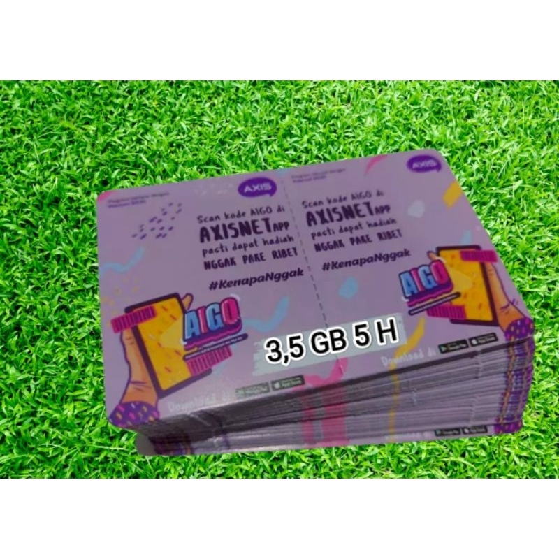 Voucher Aigo Axis 3,5 GB Upsize 4 GB 5 Hari