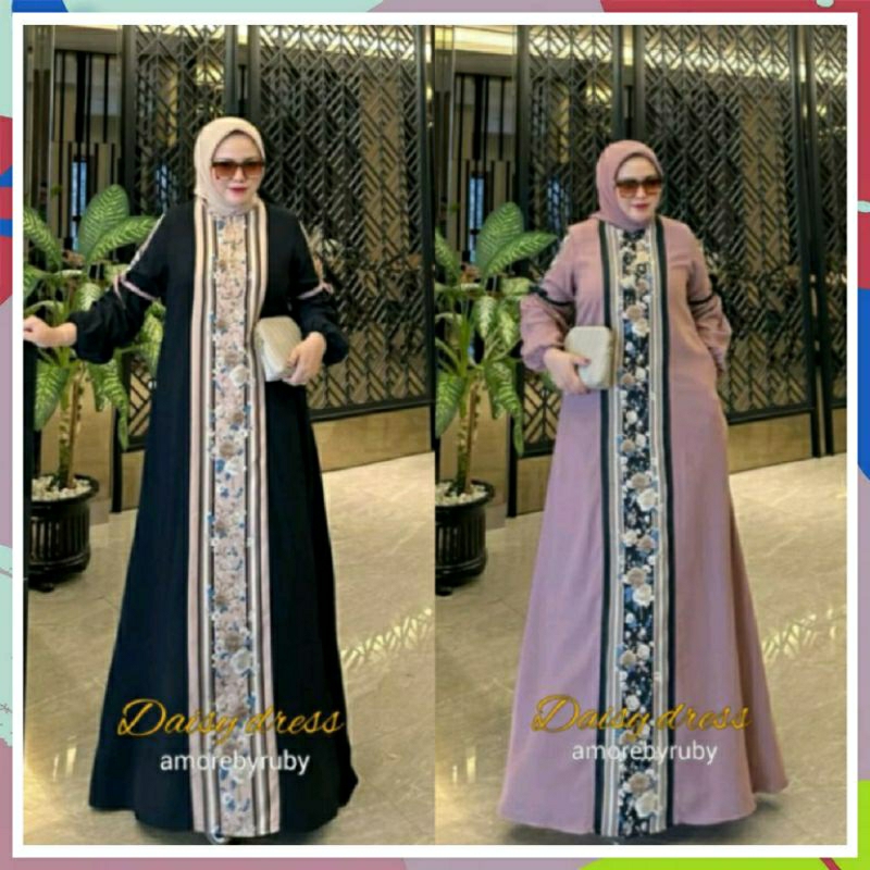 [COD] BAJU PAKAIAN GAMIS DRESS WANITA CEWEK / GAMIS DAISY MAXI ALANA AMORE BY RUBY TERBARU TERLARIS