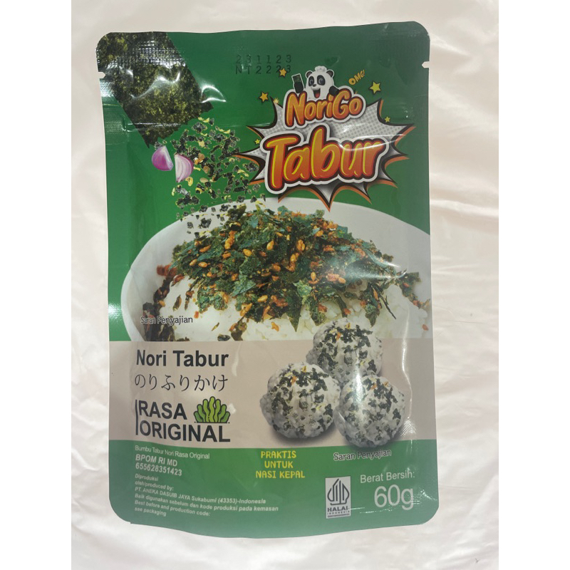 

Nori tabur rasa original 60gr