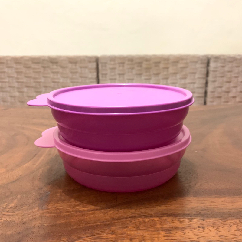 Tempat Makan Lucu Pink Ungu Anak Serbaguna Tupperware Sereal Bowl