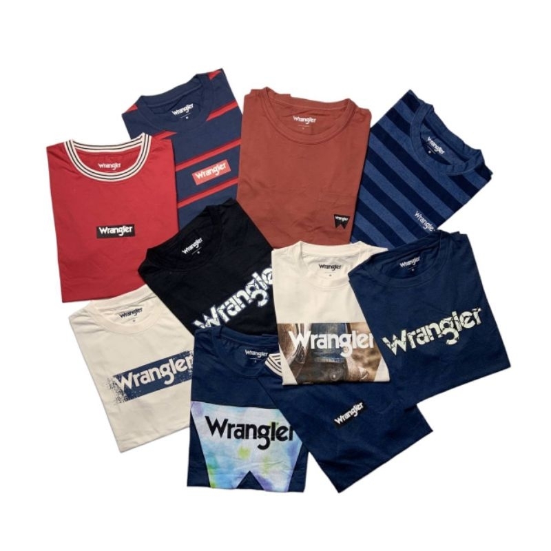 [BISA COD] KAOS UNISEX PRIA WANITA WRANGLER ORIGINAL (1)