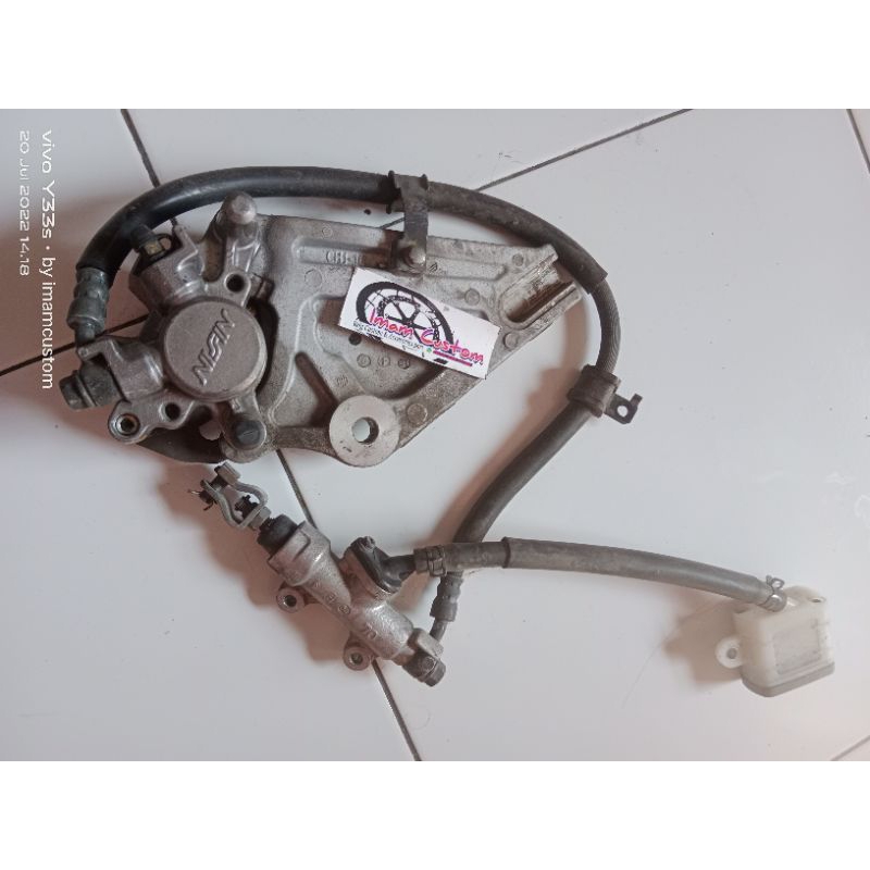 Pengereman set Supra X 125 Cakram Belakang original copotan