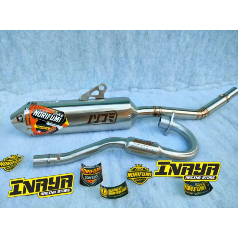 KNALPOT NORIFUMI ROCKET 4 SLINCER PANJANG KLX150/D-TRACKER CRF150L WR155