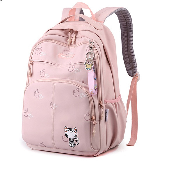 Rayhana - Tas Ransel Perempuan Viral Tas Sekolah Anak SD SMP Kekinian Motif Full Cat