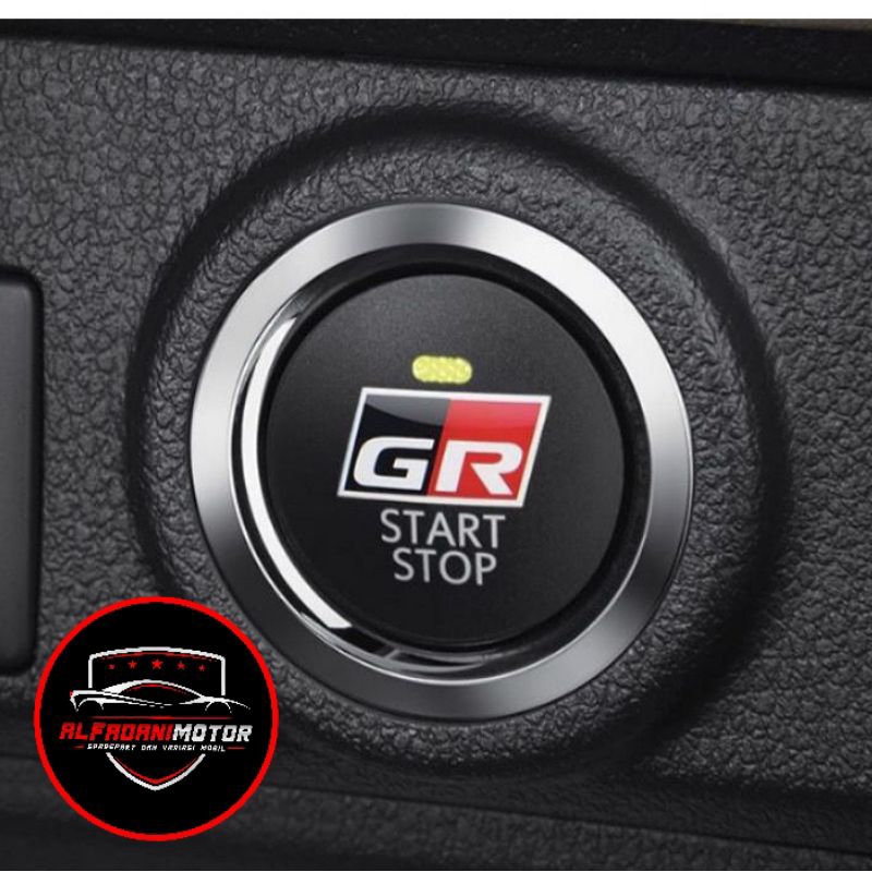 Sticker stiker emblem logo GR SPORT start stop engine ORIGINAL