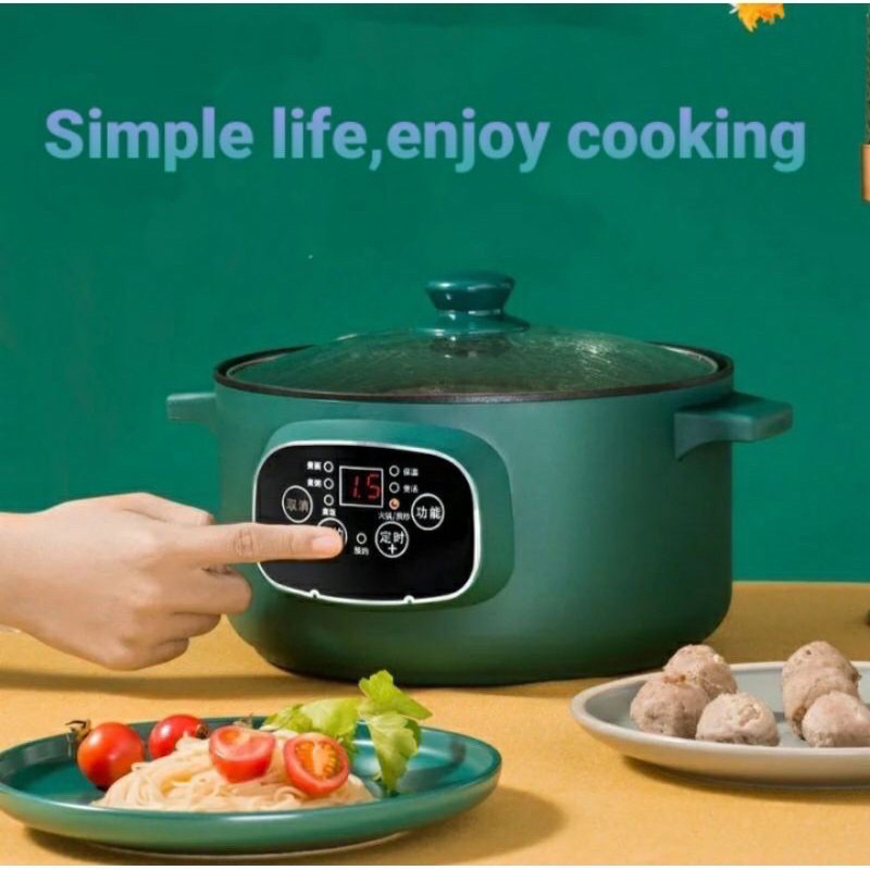 Panci Listrik 3.2L bonus kukusan Panci Listrik Serbaguna 26cm