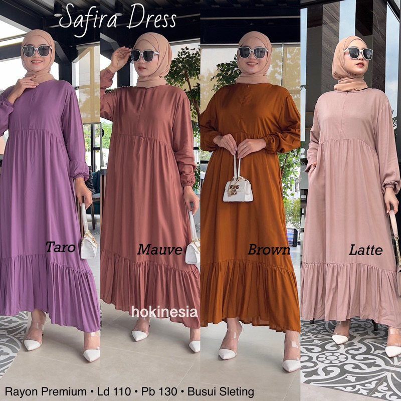 SAFIRA DRESS - HOMEY DRESS - GAMIS RAYON