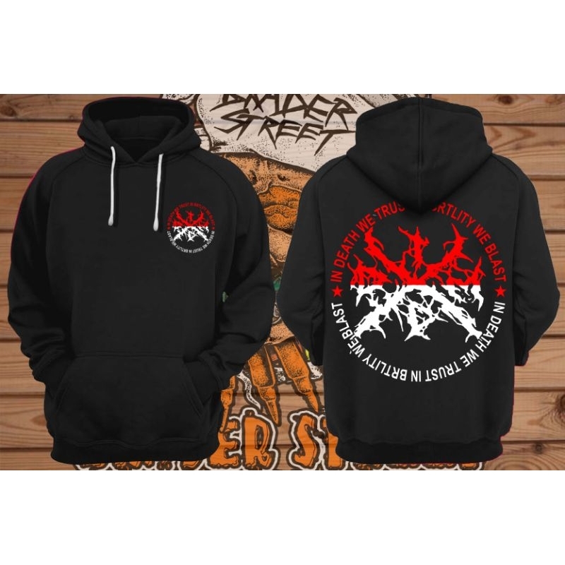 jaket hoddie logo idm,jaket logo idm,jaket hoddie dead metal,jaket band metal,jaket pria,jaket hitam