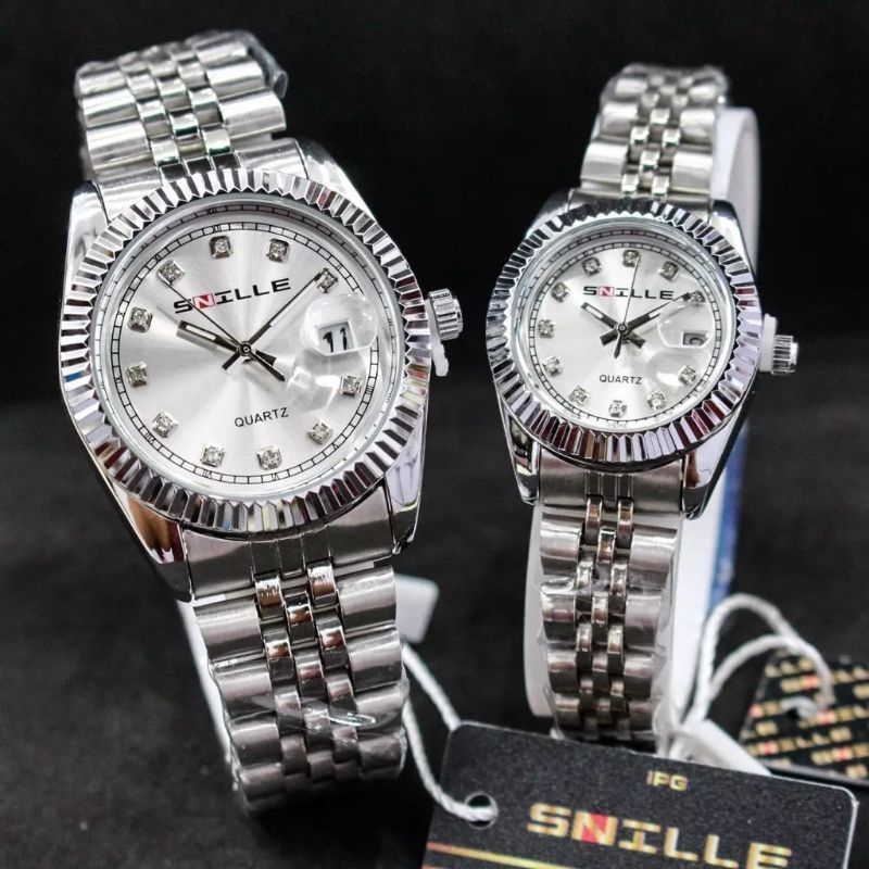 Jam Tangan SNILLE Couple Rantai Original Anti Air || Bisa Beli Satuan ( SNILLE 001 ) Free jam tangan