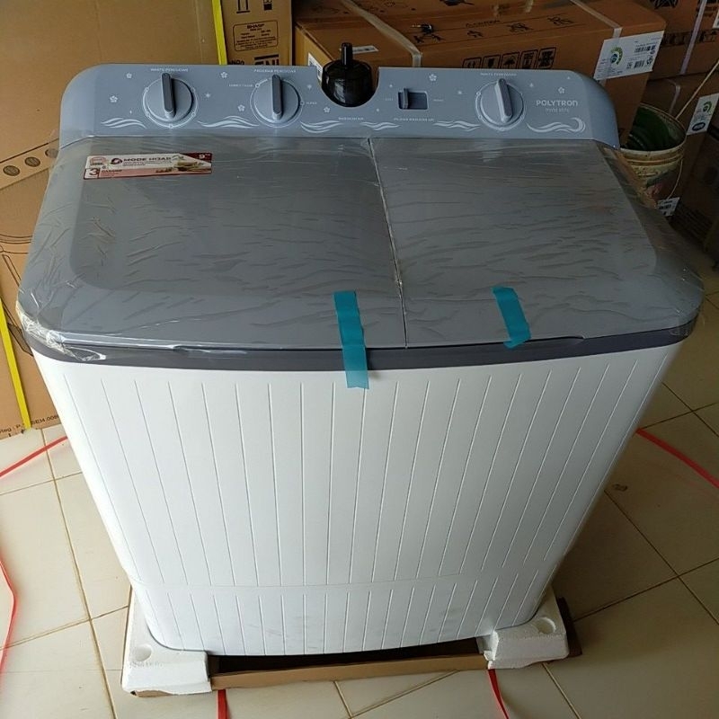 MESIN CUCI POLYTRON 9 KG PWM9076 2 TABUNG 9KG