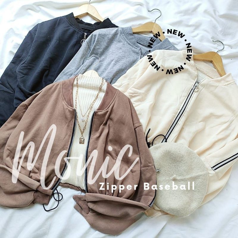 Labiba.co Monic Zipper Baseball JAKET ZIPPER JAKET BASEBALL JAKET KOREA